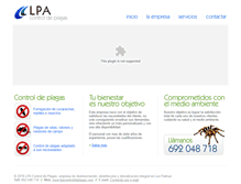 Tablet Screenshot of controldeplagaslaspalmas.com